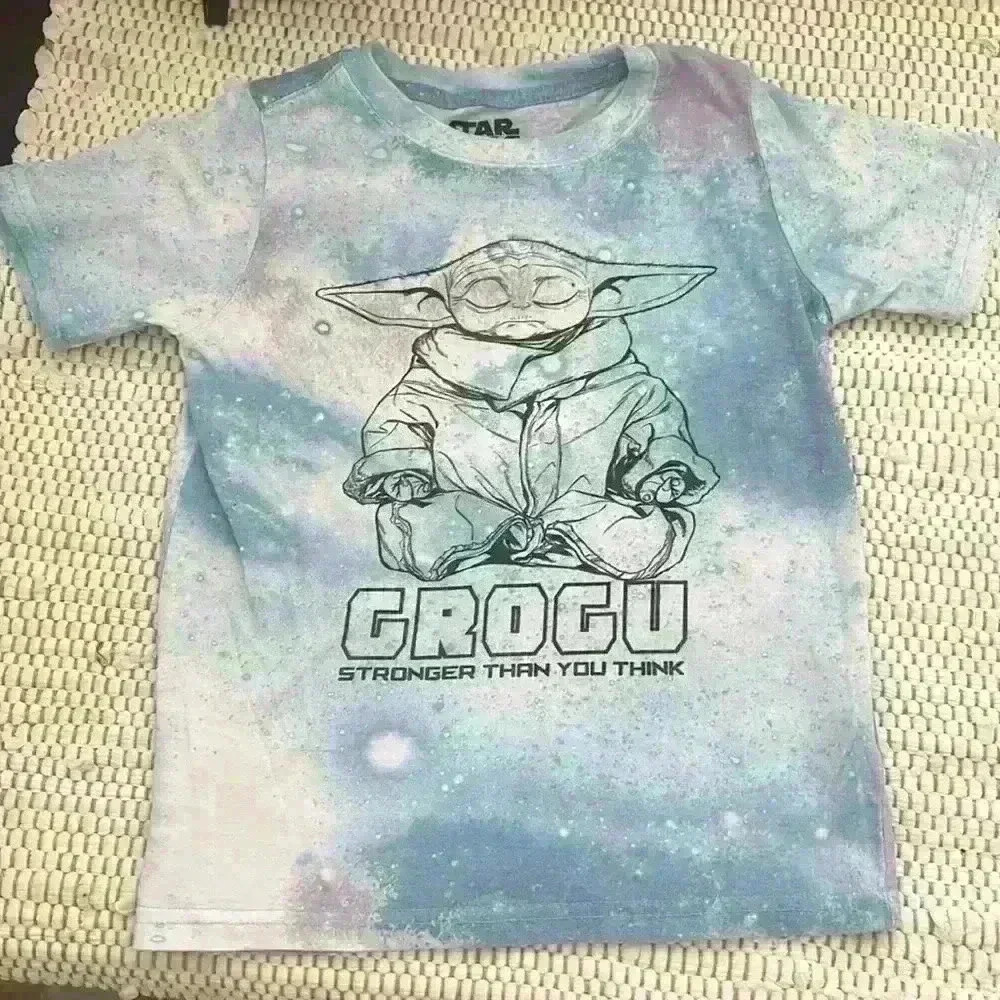 Star Wars Yoda Kids Unisex 7 Tie Dye Short Sleeve Tshirt